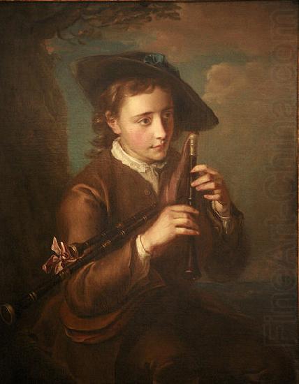 Bagpipe player, Philippe Mercier